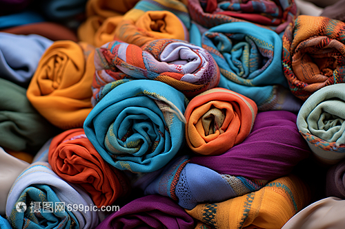 多彩圍巾 紡織品的藝術(shù)與溫度
